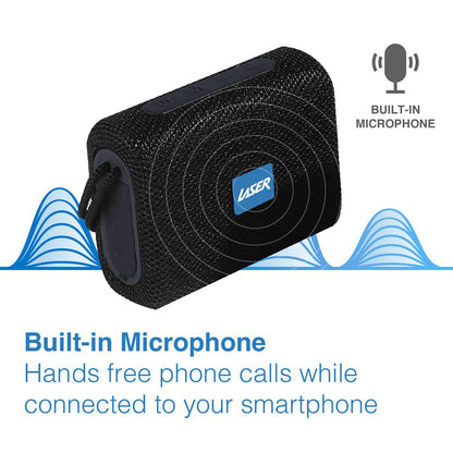 LASER Portable Wireless Speaker - Black SPK-BT313-BLK