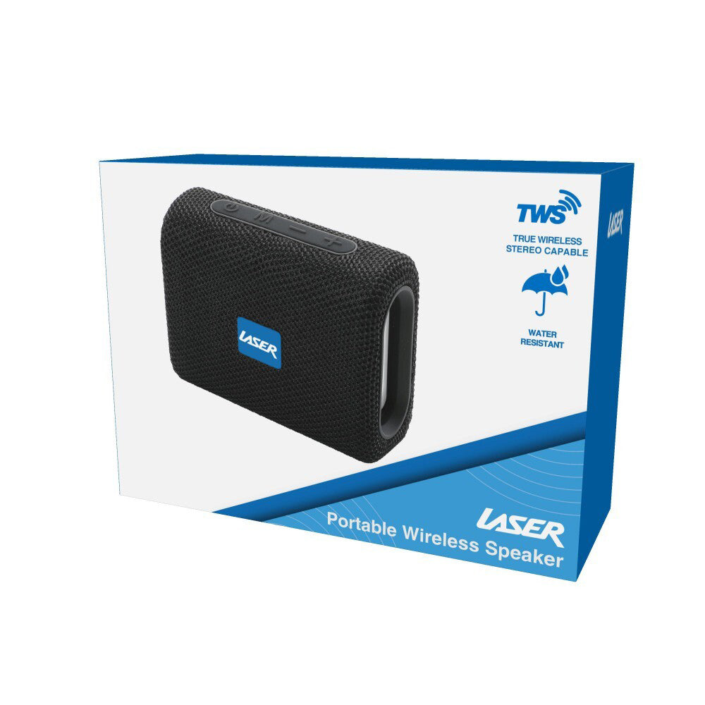 LASER Portable Wireless Speaker - Black SPK-BT313-BLK