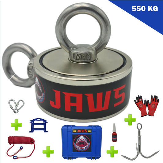 Magnet Fishing Kit - 550KG Deluxe - JAWS GWJAWSKIT01