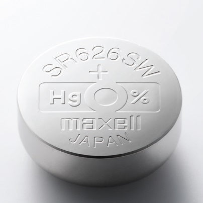 Button Cell Batteries 377 SR626SW 1.5v Silver Oxide Maxell Sold Each SR626SW-BP5