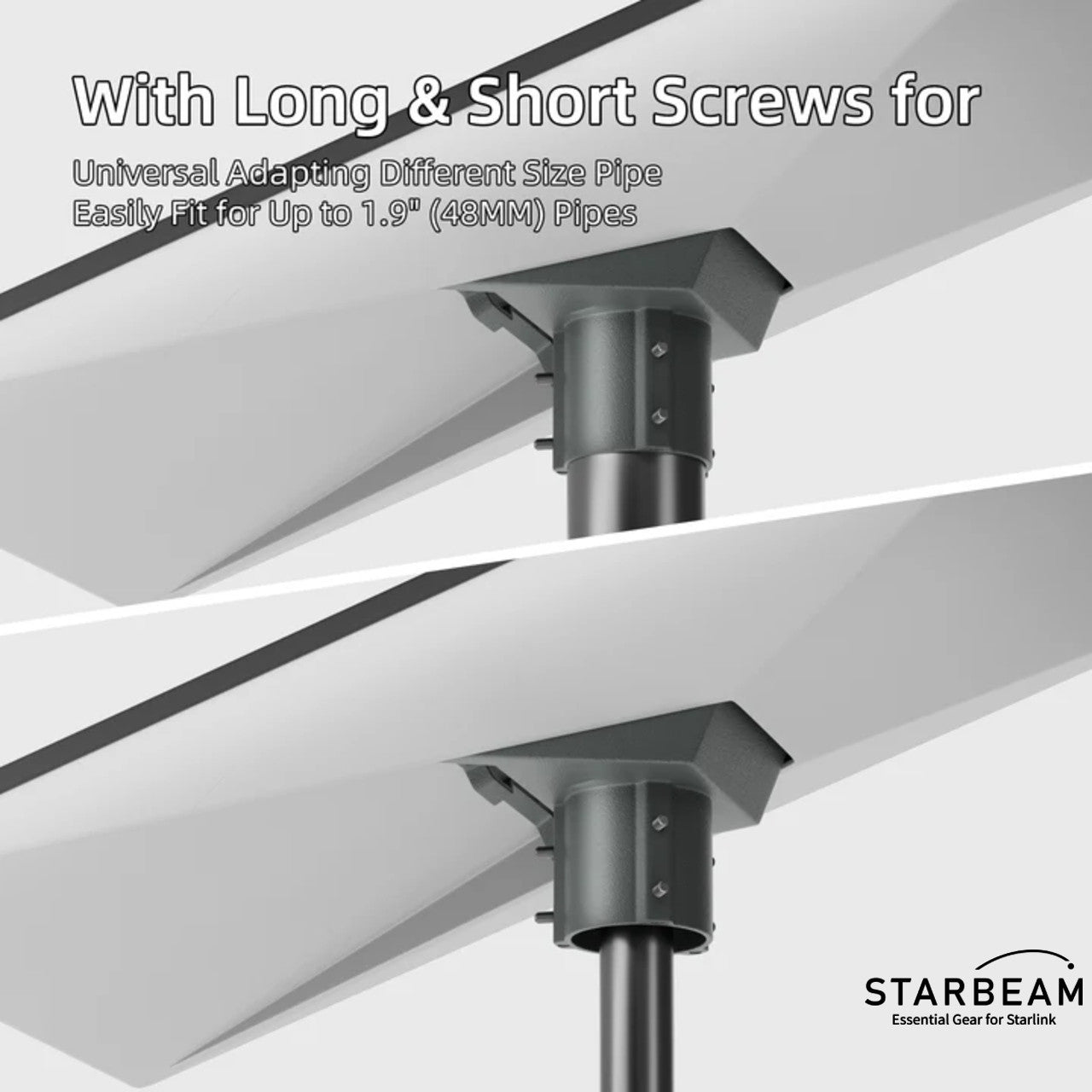 Starbeam Starlink Gen 3 Standard Aluminum Pole Adapter 25-48mm Pole SAT-SB-00083