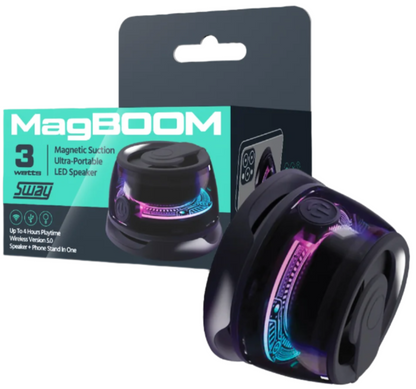Sway MagBoom LED Magnetic Speaker SWAY-LERP-MAGBOOM-BLK