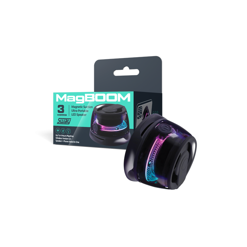 Sway MagBoom LED Magnetic Speaker SWAY-LERP-MAGBOOM-BLK