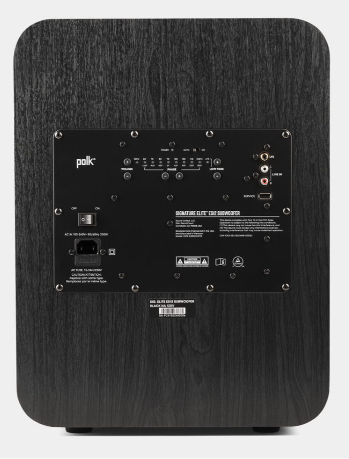 Polk Signature Elite Es12 Subwoofer 12" 300w Black SIGS12SUBELBKAU