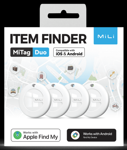 Mi Tag Duo Keyring Tracker White 4pk HD-P16DW4