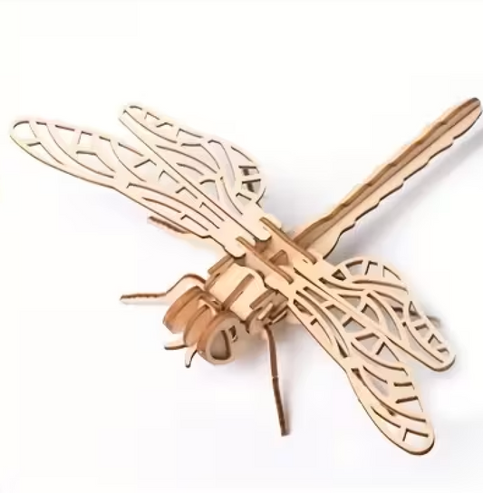 Wooden Kit - 3D Dragonfly Jigsaw Puzzle QW3042010/D