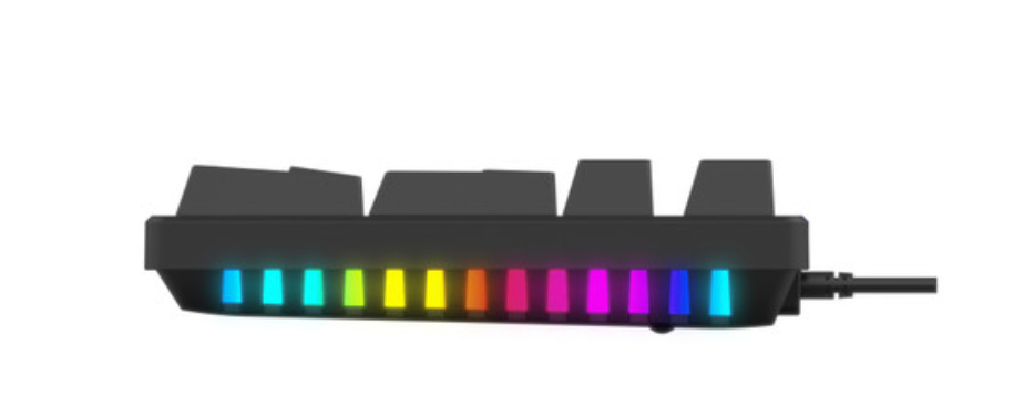 LASER Gaming LED Full Size Mechanical Wired Keyboard KB-MEK101-BK