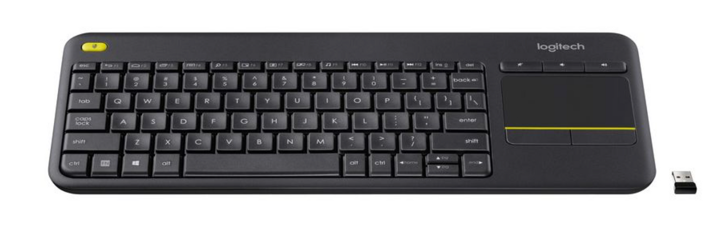 Logitech K400 Plus Keyboard - Wireless Connectivity - USB Interface - TouchPad 920-007165 (2996837)