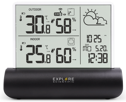Explore Scientific Weather Station Glass LCD WSH4501