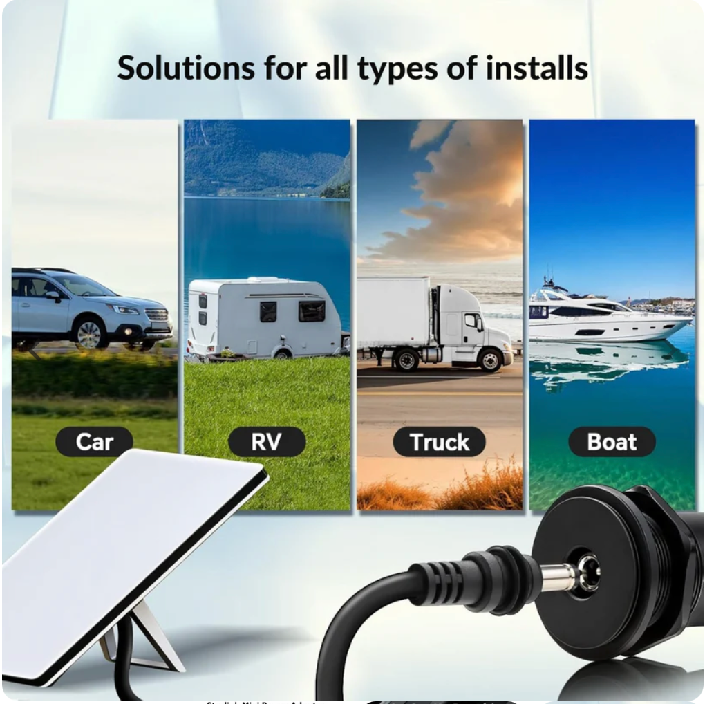 Starlink Mini Dc Power Socket 12-24v Input To 30v Output Surface Mount SL-WALL-PASS-30VDC