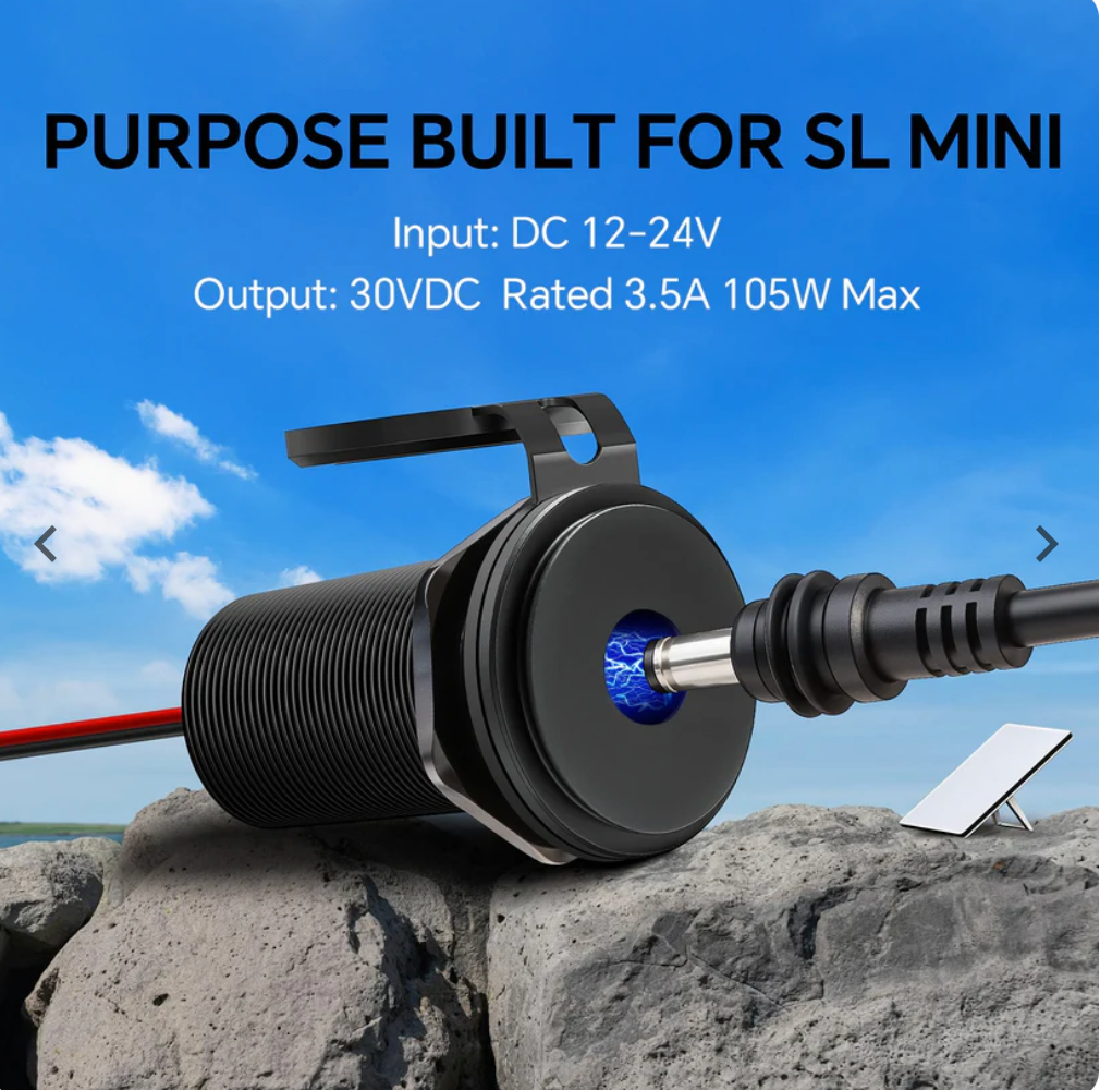 Starlink Mini 12/24v To 30vdc Caravan/canopy Waterproof Power Outlet TREK-SL-WALL-PASS-30VDC
