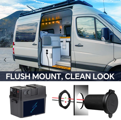 Starlink Mini 12/24v To 30vdc Caravan/canopy Waterproof Power Outlet TREK-SL-WALL-PASS-30VDC