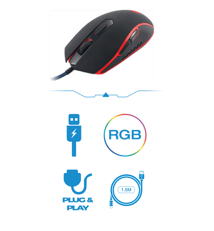 LASER PC Gaming Combo KBX-PCGACOM-L