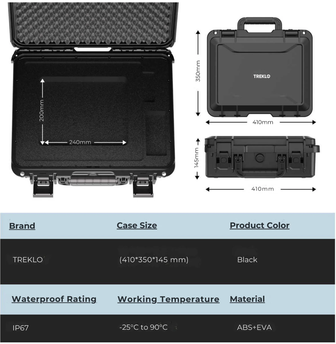 Treklo Starlink Mini Weatherproof Ip67 Tough Case SL-CASE-TOUGH