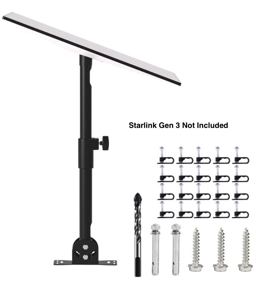 Treklo Starlink Gen 3 Adjustable Pole MOUNTS-GEN3-ANGLE-MOUNT-06