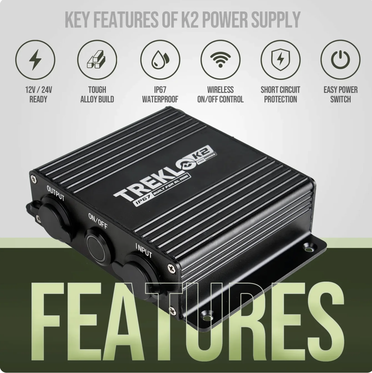 Treklo K2 30vdc Power Supply Inc Remote Control SL-K2PRO-MINI