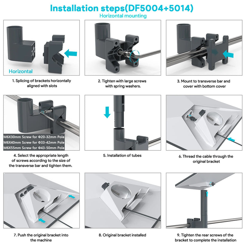 Treklo Starlink Mini Pole Mount Clamp 20-50mm CVB-S-MINI-C-MOUNT