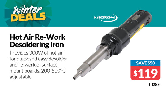 Soldering Iron 300W Handheld Hot Air SMD Rework Gun T1289