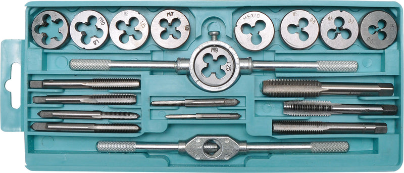 M3-M12 Tap and Die Set 20pc T1422