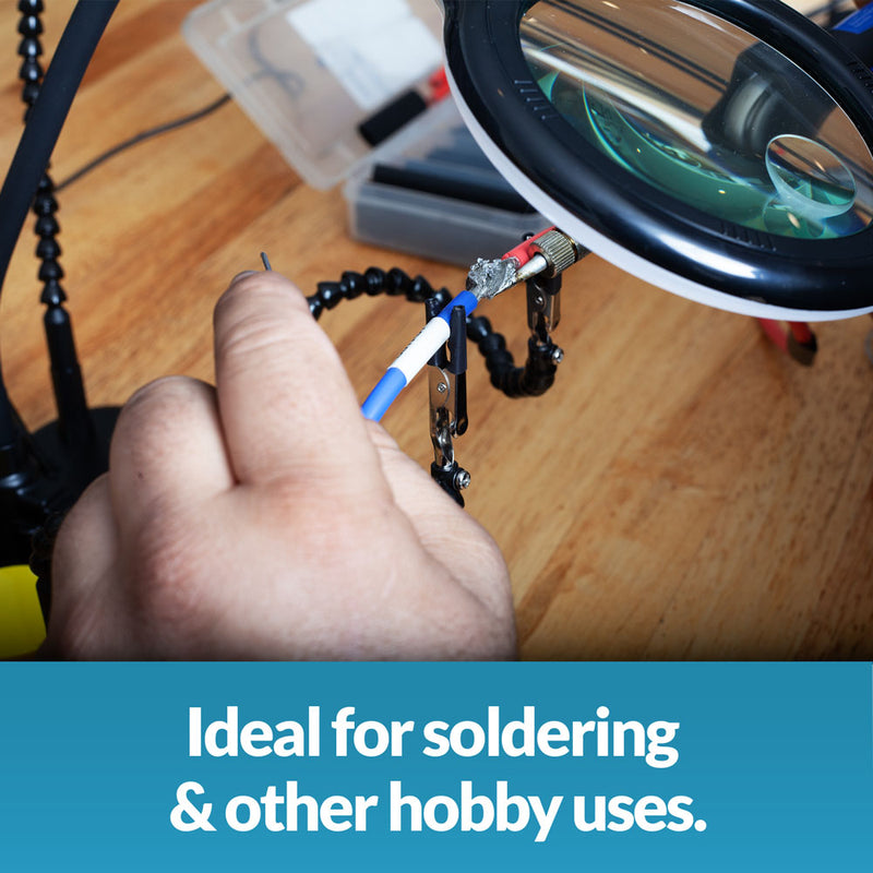 Flexible Helping Hands With LED Magnifier T1463