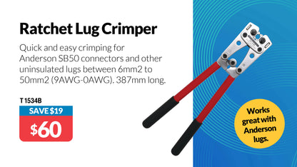 Crimping Tool Heavy Duty Anderson / Uninsulated Lugs T1534B
