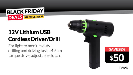 Drill Driver Cordless USB Rechargeable T2126
