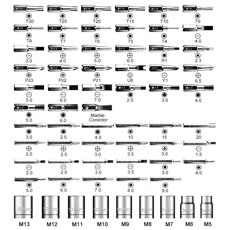 Screwdriver Set 69 Piece Dual Ratchet T2168A