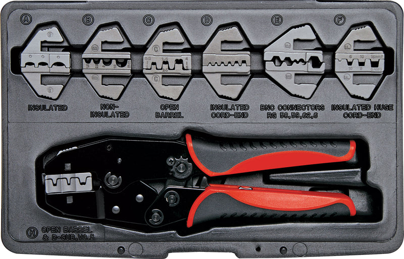 Crimptool Ratchet Multi-Connector Universal Kit T2177