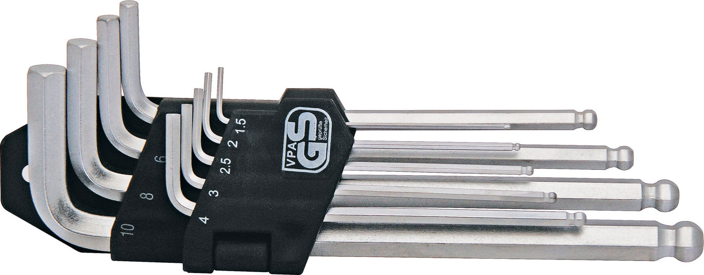 Screwdrivers 9 Piece Ball Drive Allen Key Set T2216
