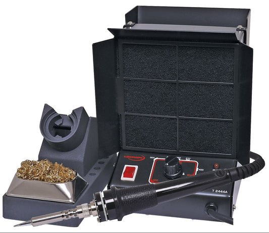 Soldering Iron 60W + Fume Extractor 240V - Metal T2444A