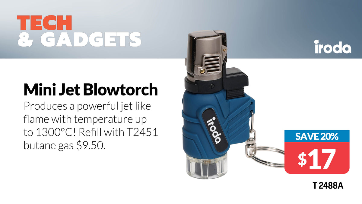 Gas Powered Tools Micro-Jet AT-2057 Mini Butane Gas Blow Torch T2488A