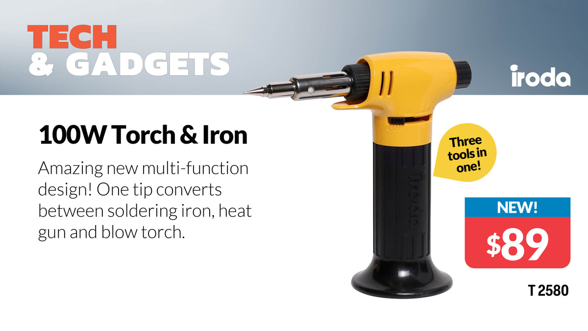 Iroda Pro-20 Multi-function Portable Soldering Iron & Blow Torch T2580