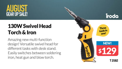 Iroda Pro-15 Professional 130w Gas Soldering Gun T2582
