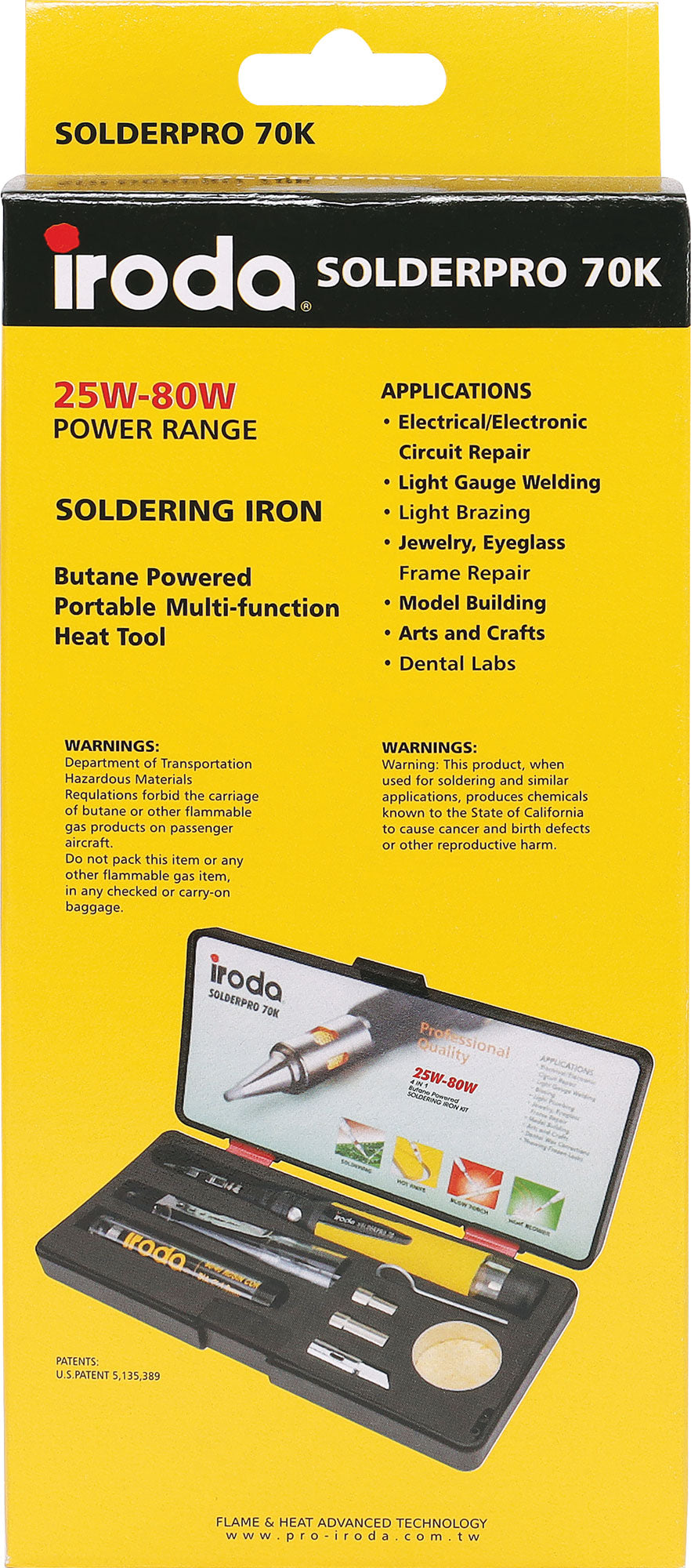 Iroda Solderpro Soldering Iron Kit 80w Gas T2592
