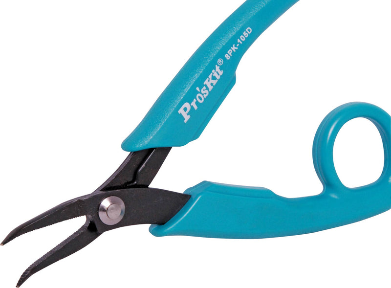 Pliers 145mm Carbon Steel Serrated Curved Nose Pliers T2780A