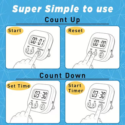Kitchen Timer/Digital Stopwatches, Countdown/Up T5XM9V525G7