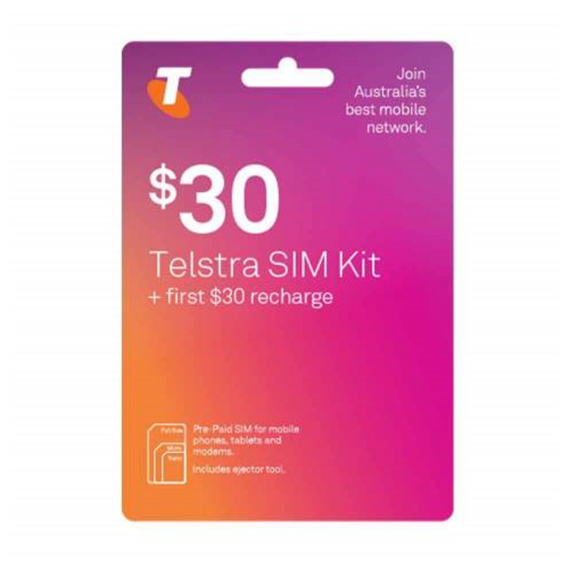 TELSTRA $30 Sim Card TELSIM30