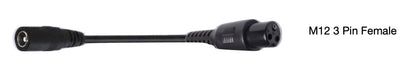 Electric Scooter Charger Adapter Cable 2.1mm to M12 3Pin Female - A26132600M12