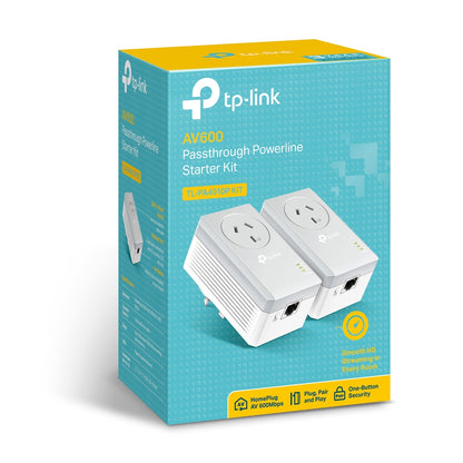 Tp-link Av600 Powerline Ethernet Adaptor 600mbps NWTL-PA4010P-KT