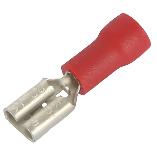 Qc Crimp Spade Female 4.8mm 22-18awg Red Pk10 TM20181