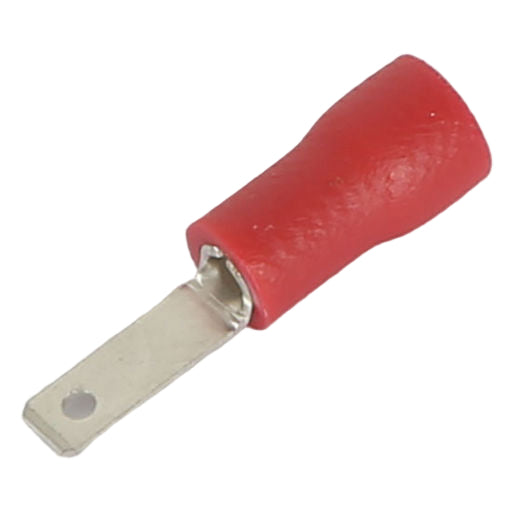 Crimps & Lugs QC Crimp 2.8mm Spade Male 22-18awg Red 10pk TM21111/10