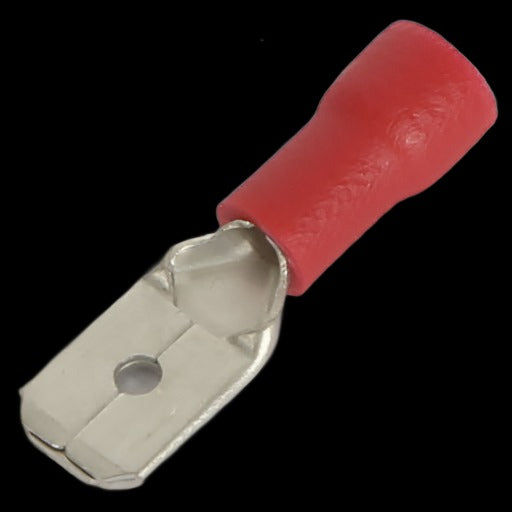 Qc Crimp Spade Male 6.4mm Red Pk10 TM21251