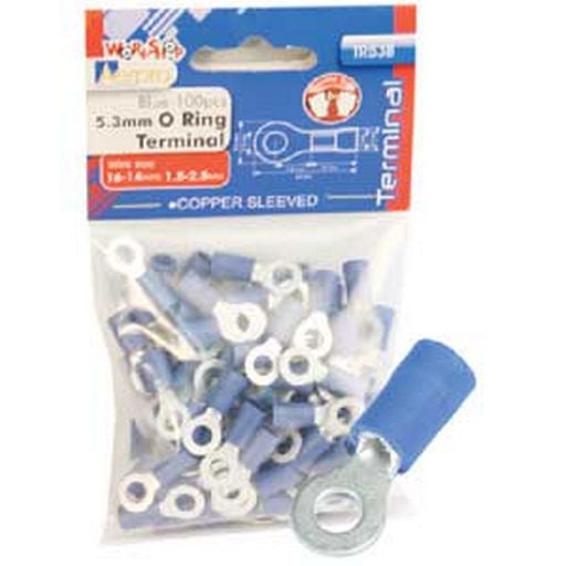 Qc Crimp Ring 5.3mm Blue Pk10 TM10102