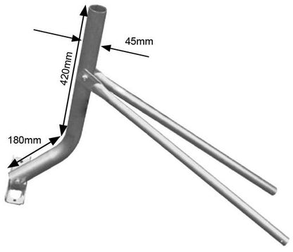Satellite Tin Roof Mount 45mm Mast TRM-9254