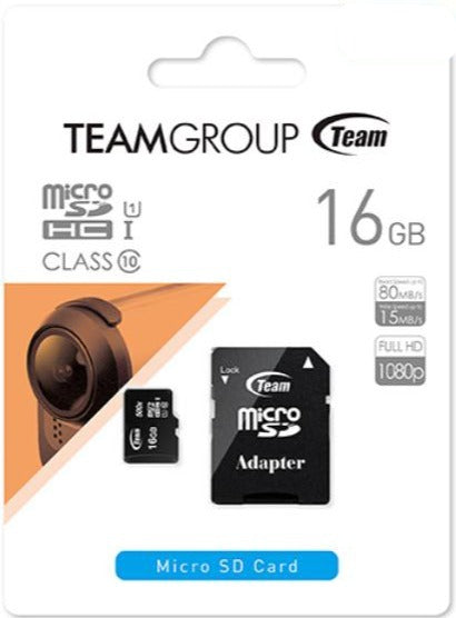 Team Group 16GB MICROSD SDHC TUSDH16GCL10U03