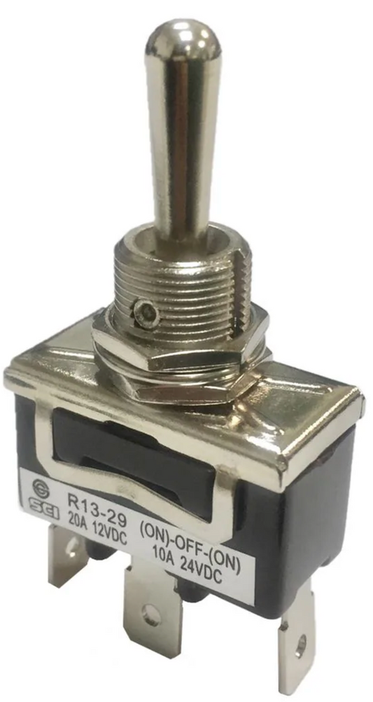 Toggle Switches 3P SPDT Mom / Off / Mom 12v@20a 24v@10a 112-R1329G01HWH