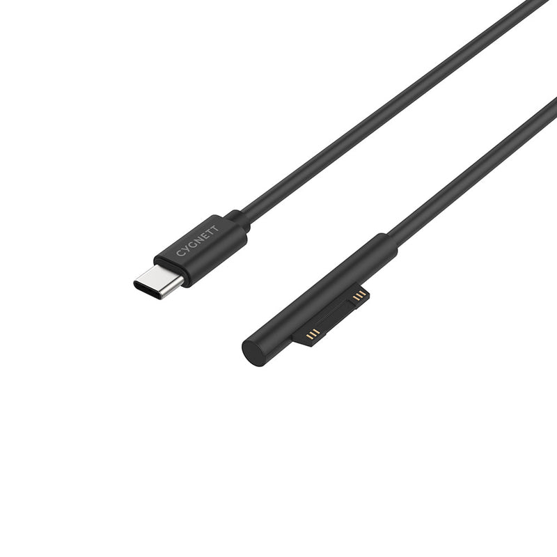 CYGNETT Essentials USB-C to Microsoft Surface Laptop Cable - Black 1m CY3034USCMS