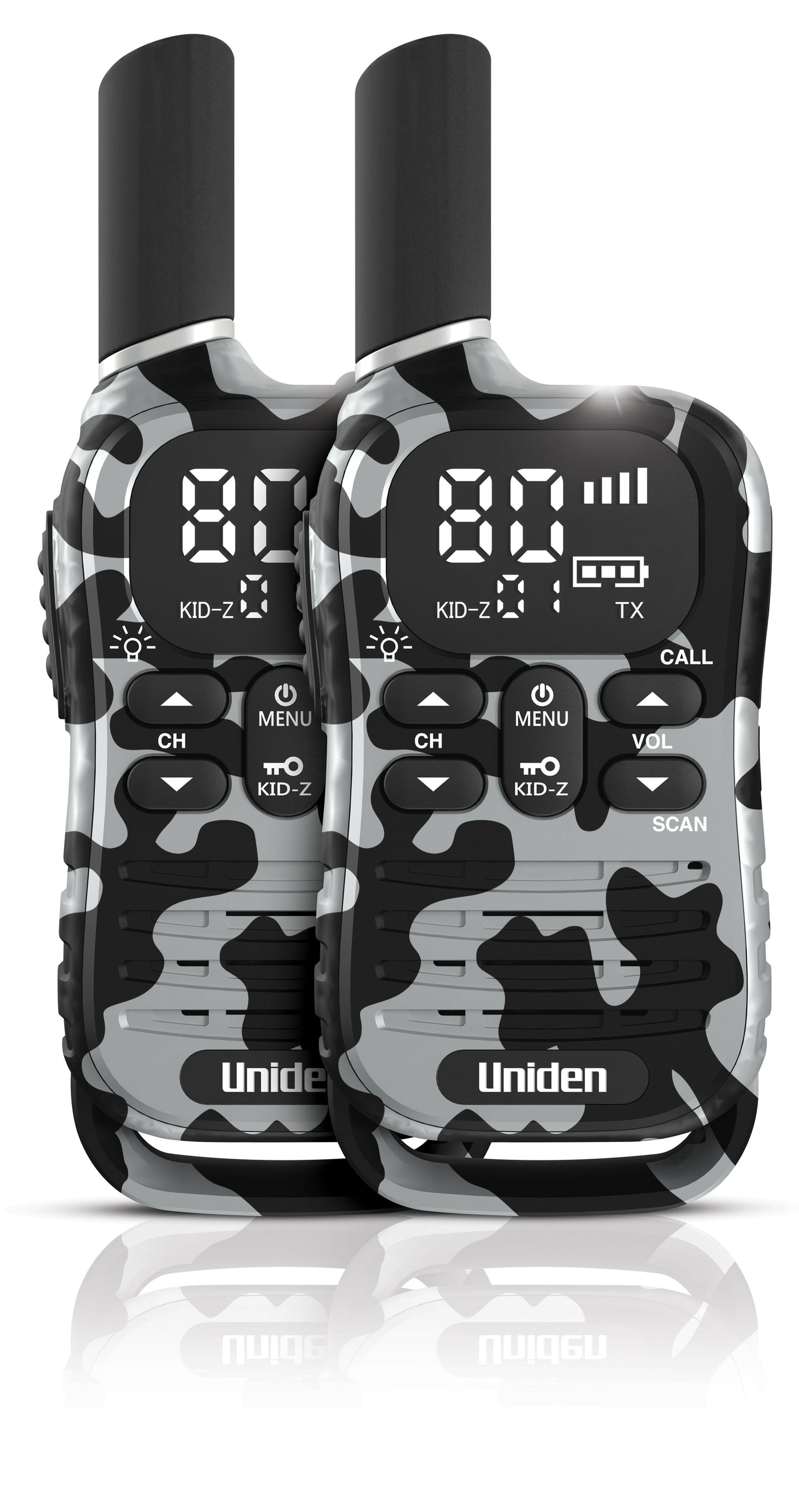 Uniden Uhf Hheld Twin Pk 0.5w Kid Zone Camo UH45-2MAX