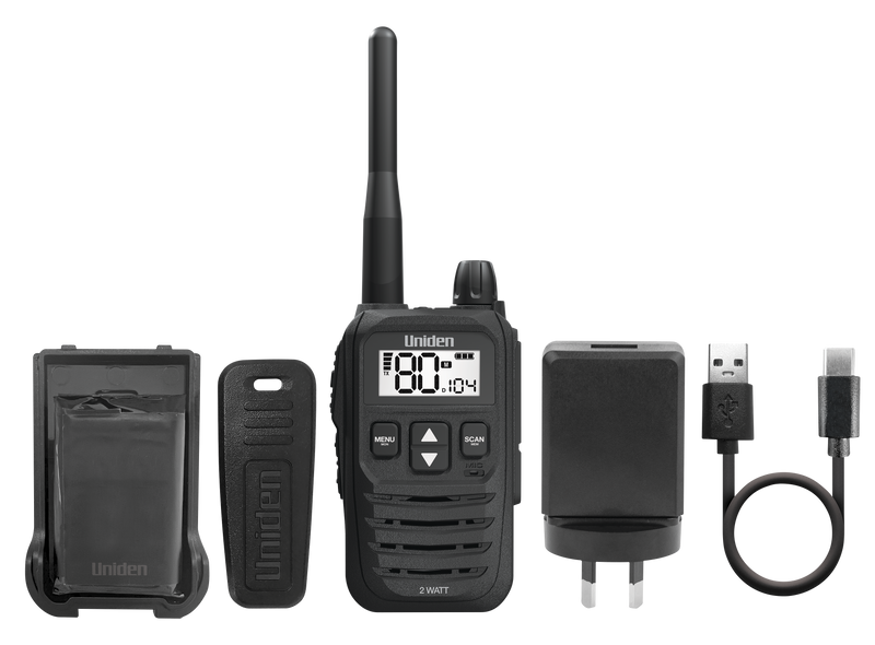 Uniden 80CH UHF 2W Handheld UH825