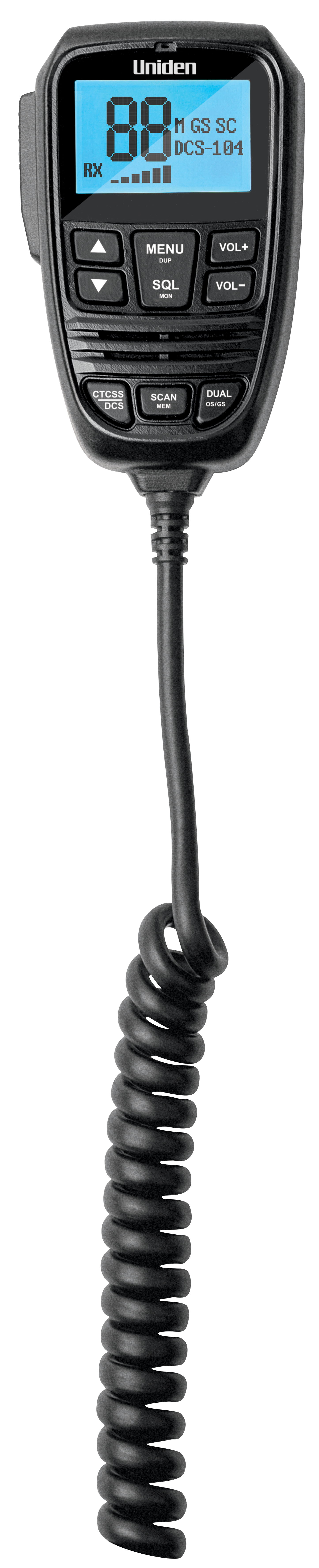 Uniden 80CH UHF CB Mobile LCD Microphone AT880 Twin Antenna Value Pack X76VP